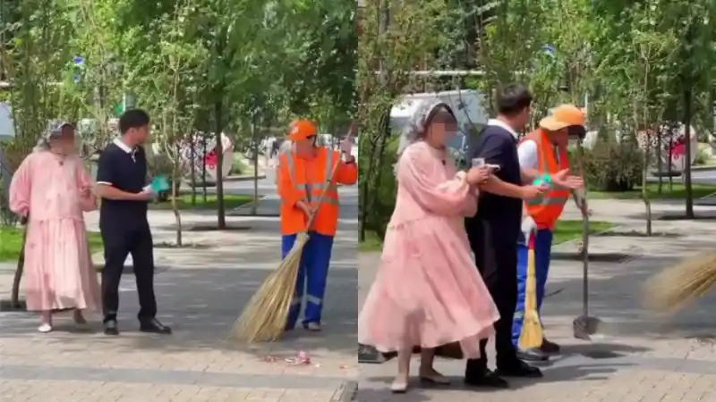 Пранкер из Алматы столкнулся с законом после унижения уличной уборщицы