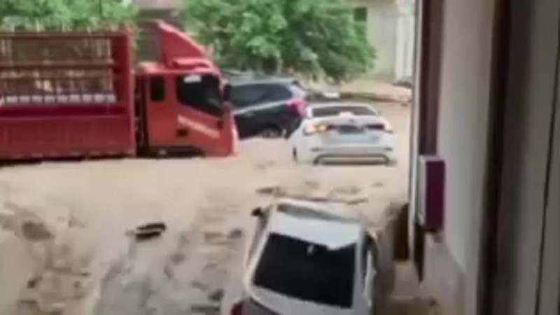 Наводнение в провинции Гуйчжоу: автомобили под водой и разрушительные последствия для автовладельцев {city2}
