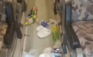 Кто оставил мусорный след в автобусе? Казнет негодует!