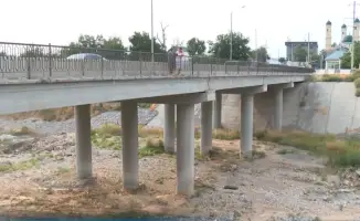 Ситуация в Туркестане: Нижнее течение реки Сайрам су полностью обмелело