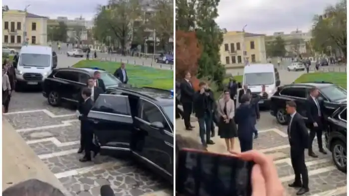 Президент Румынии Никушор Дан подвергся освистыванию протестующими во время визита в Яссы