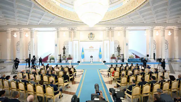 Президент Казахстана Касым-Жомарт Токаев на торжественном мероприятии по случаю Дня Республики озвучил конечную цель проводимых в стране реформ, подчеркивая их значимость для будущего государства.