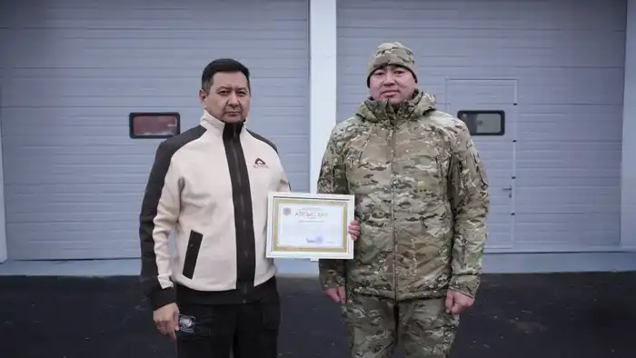 Глава МЧС Казахстана открыл пожарное депо в селе Красный Яр (5)