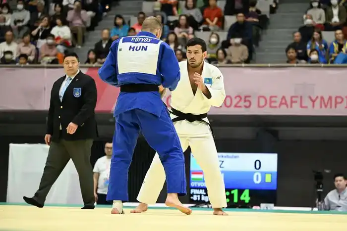 Золото Сурдлимпиады завоевал дзюдоист из Карагандинской области Еркебулан Канафин (2)