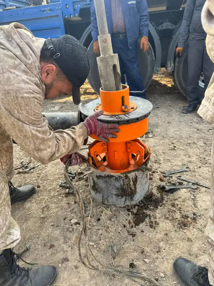 Казахский научно-исследовательский институт водного хозяйства проводит испытания новой технологии откачки подземных вод (2)