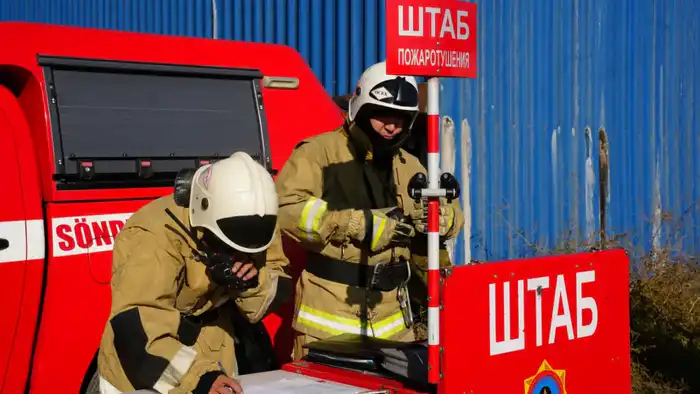 Шымкент: Зимние манёвры спасателей в борьбе с непогодой «Қыс-2025»