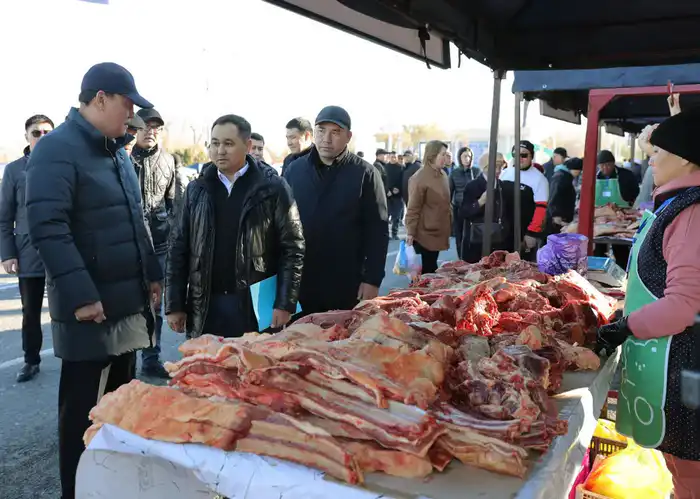 Ербол Карашукеев акцентировал внимание на доступности продуктов и взаимодействии с местными жителями на ярмарке в Таразе