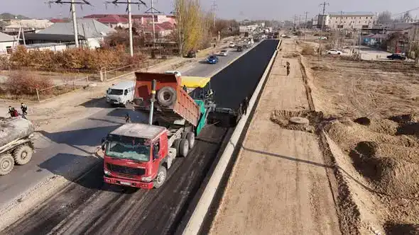 Средний ремонт дорог в Туркестане 1385 километра в 2023 году