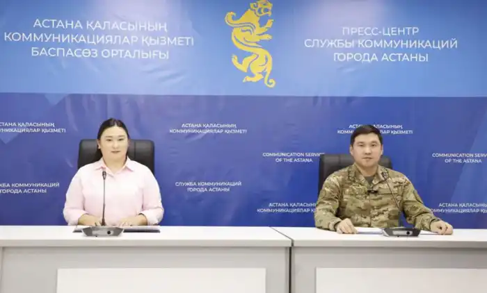 предупреждение о тонком льде в Астане