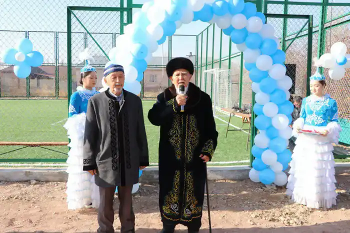 В Жуалынском районе открыты новые спортивные объекты (2)