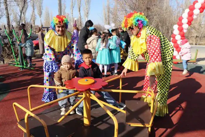 В Жуалынском районе открыты новые спортивные объекты (6)