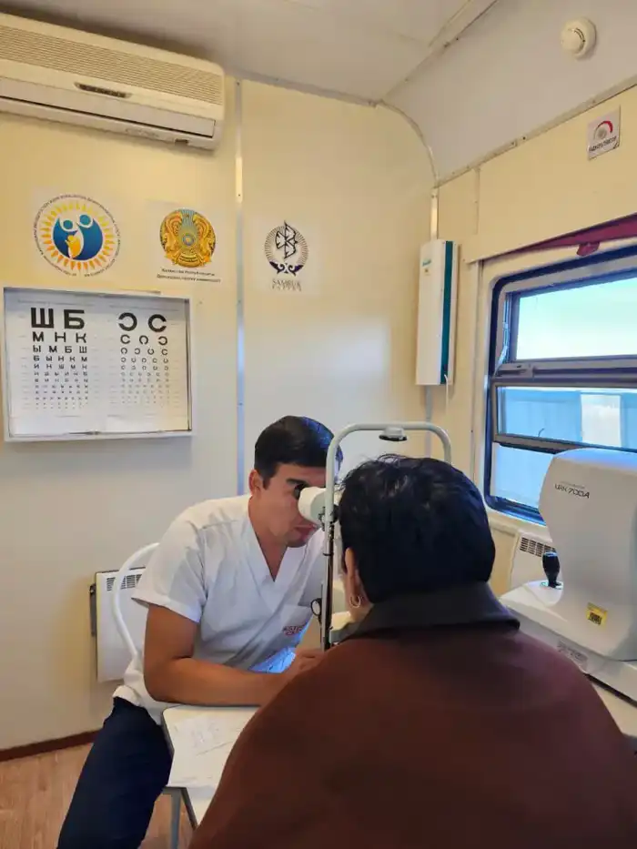 Медицинский поезд: здоровье на колесах для Отырарцев!