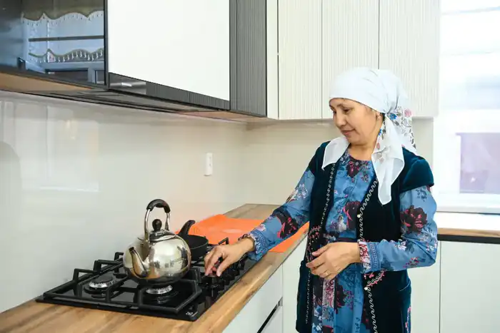 В село Шаган Сырдарьинского района подведен природный газ (2)