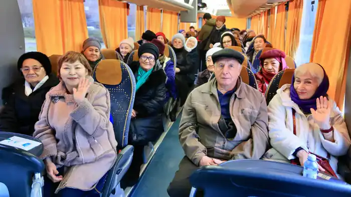Пенсионеры из Карагандинской области отправились на бесплатный отдых в санаторий «Балхаш»