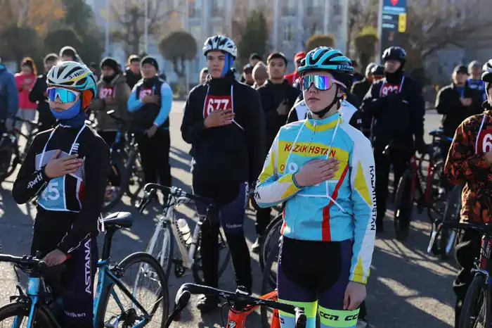 Массовый велопробег в Таразе: укрепление здоровья и активного образа жизни среди населения