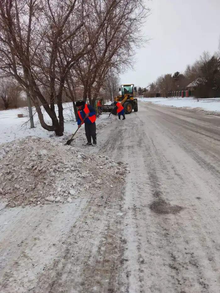 Более 1200 единиц спецтехники задействуют в снегоуборочных работах ночью в Астане (2)