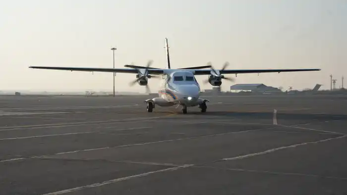 В Шымкенте встретили третий самолет L-410 для МЧС Казахстана (9)