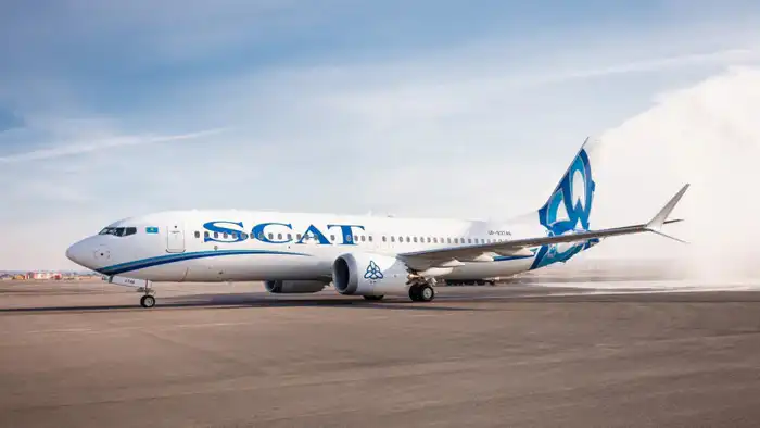 Новый Boeing 737 MAX 8 в Шымкенте: 12-й самолёт SCAT Airlines