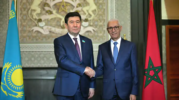 Группа депутатов Мажилиса во главе с председателем Палаты Ерланом Кошановым посетила Марокко с официальным визитом по приглашению председателя, где обсуждались перспективы сотрудничества между Казахстаном и Марокко.