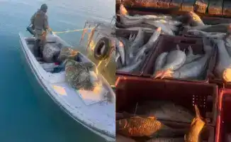 Задержание браконьеров на озере Балхаш с уловом 250 кг рыбы