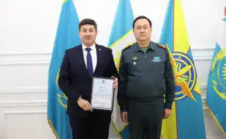 В Астане отметили День военного журналиста с участием вице-адмирала Серика Бурамбаева