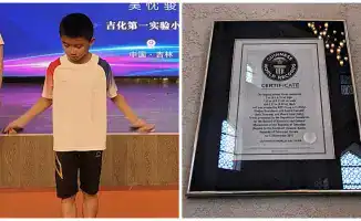 10-летний Ву Чен Джун из Китая установил рекорд по прыжкам на скакалке