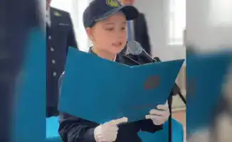 Открытие полицейского класса "Жас сақшы" в Улкенбокене: первые воспитанники присягнули на верность закону