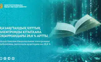 Рост аудитории Казахстанской Национальной электронной библиотеки на 28.8 процентов