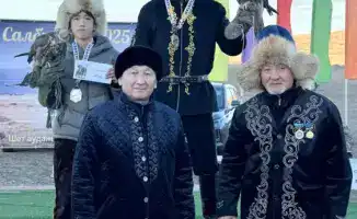 Победителем регионального первенства по охоте с ловчими птицами в Карагандинской области стал Темиралы Толегенулы