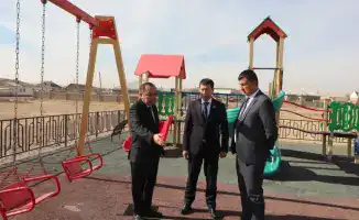 Медицинский объект и детская игровая площадка в Сарыагашском районе Туркестана