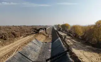 Масштабная модернизация: работы по бетонированию более 62 км земляных каналов ведутся в Туркестанской области