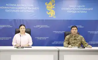 предупреждение о тонком льде в Астане