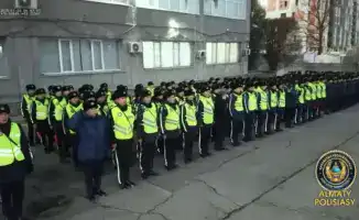 Развод полиции для безопасности в Алматы