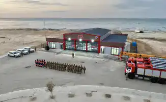 Новое спасательное подразделение в Актау на побережье Каспия