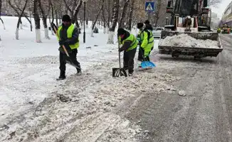 В Астане активно продолжаются работы по уборке снега с участием 3000 дорожных рабочих