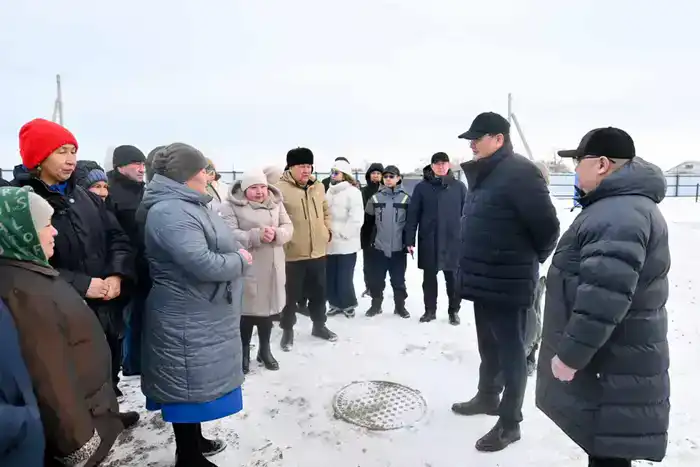 В поселке Шаган запущен центральный водопровод (7)
