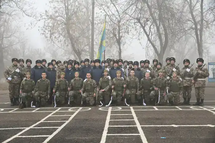 В Шымкенте солдат бригады противовоздушной обороны привели к Военной присяге