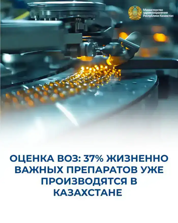 Повышение доступности жизненно важных лекарств в Казахстане: 37% продукции местного производства