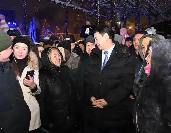 В Алматы зажгли главную новогоднюю ёлку (8)