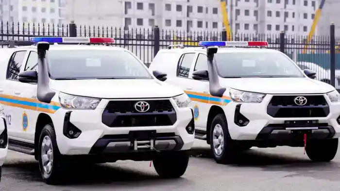 ТУРКЕСТАН: ДЕПАРТАМЕНТУ ПО ЧРЕЗВЫЧАЙНЫМ СИТУАЦИЯМ ВРУЧЕНЫ КЛЮЧИ ОТ НОВОЙ ТЕХНИКИ (2)