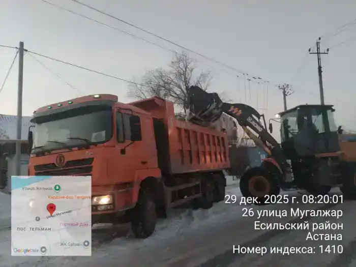 В Астане работают почти 3 000 дорожных рабочих и более 1 400 единиц спецтехники для снегоуборки