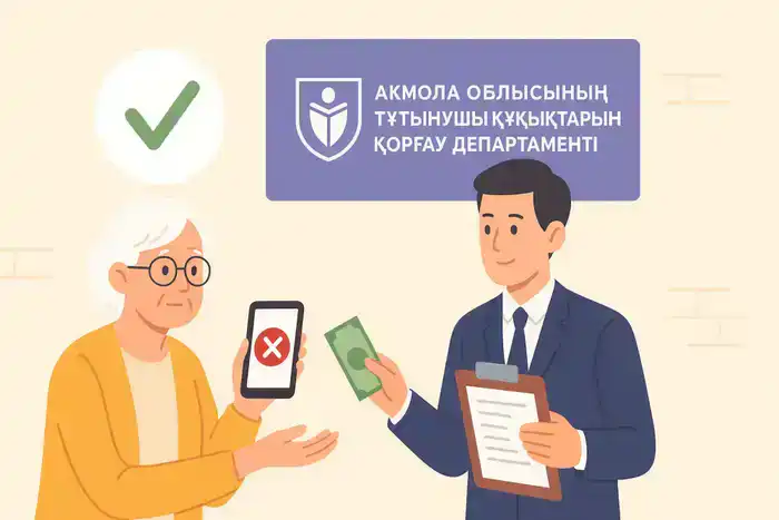 Дедушка из Акмолинска вернул деньги за телефон
