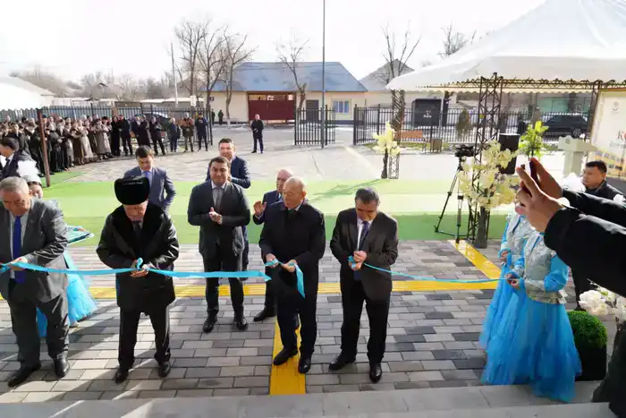 В Туркестанской области открытие новой школы в рамках международного проекта "Школы будущего"