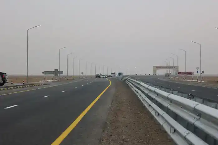 ТУРКЕСТАН: РАЗВОРОТНАЯ ПЛОЩАДКА НА АВТОДОРОГЕ М-32 «САМАРА-ШЫМКЕНТ» КАПИТАЛЬНО ОТРЕМОНТИРОВАНА И ВВЕДЕНА В ЭКСПЛУАТАЦИЮ (3)