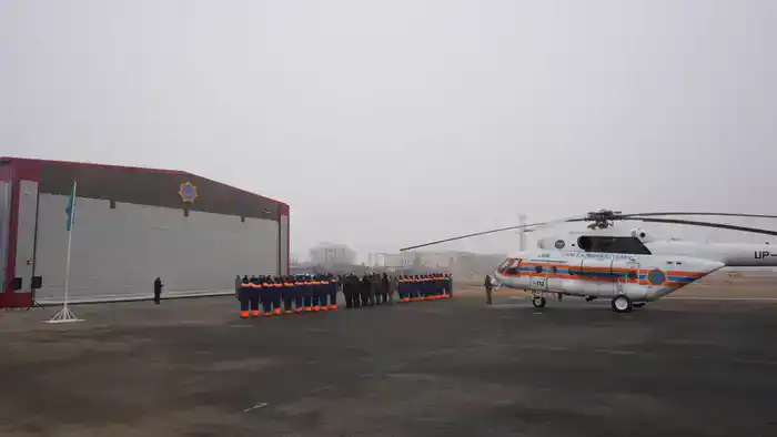 В области Ұлытау введён в эксплуатацию первый авиационный отряд МЧС Казахстана (4)