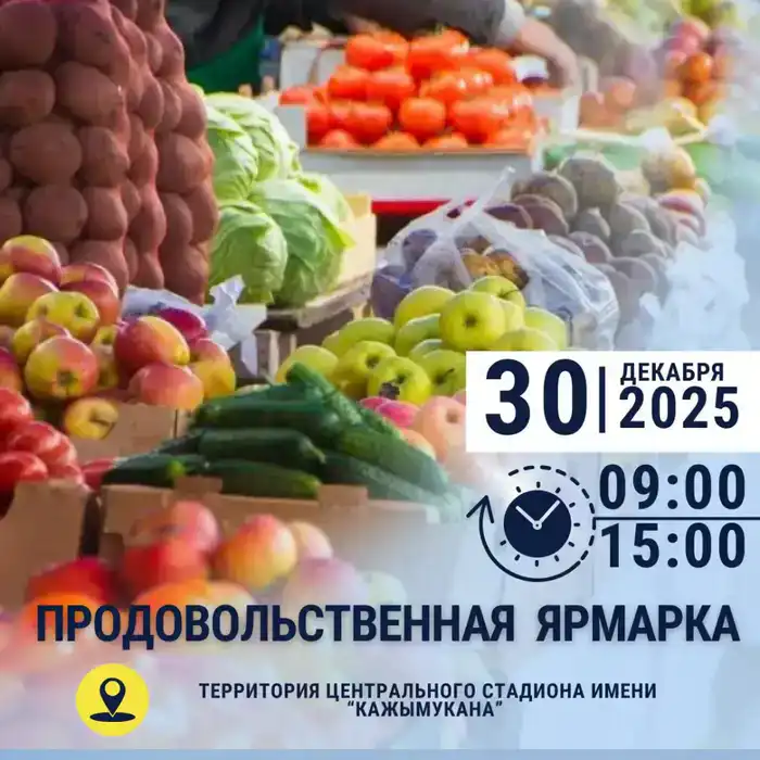 Ярмарка в Шымкенте: доступные продукты к Новому году как способ поддержать местных производителей