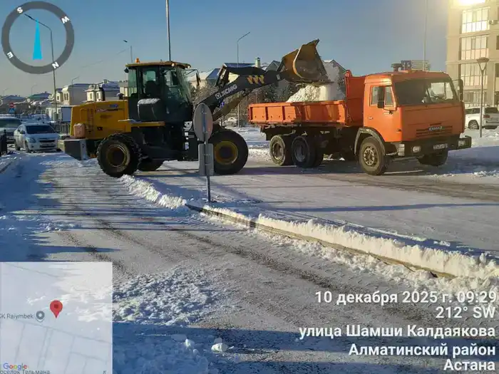 Снежные работы в Астане: 3000 рабочих и техника