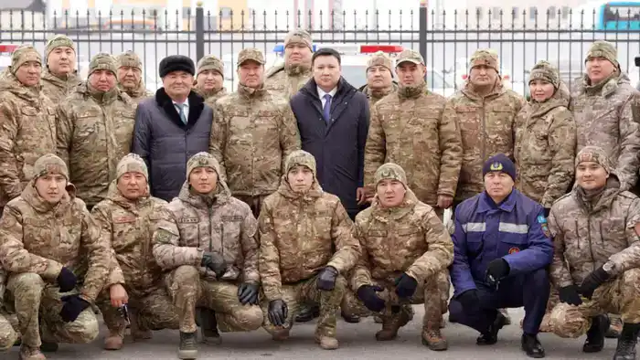 Спасателям Туркестанской области вручены ключи от новой техники (7)