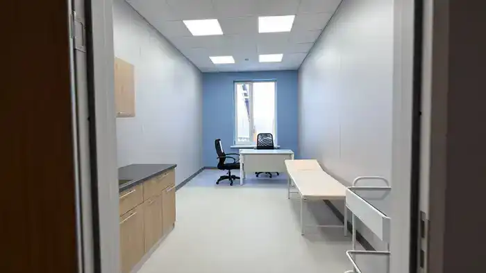 В Косшы завершается строительство поликлиники на 1000 посещений в сутки (2)