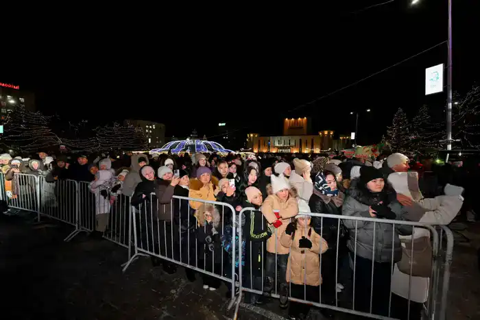 В Семее зажгли огни новогодней елки (5)